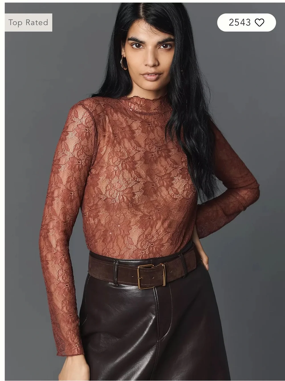 Free people lace turtleneck - medium nwot